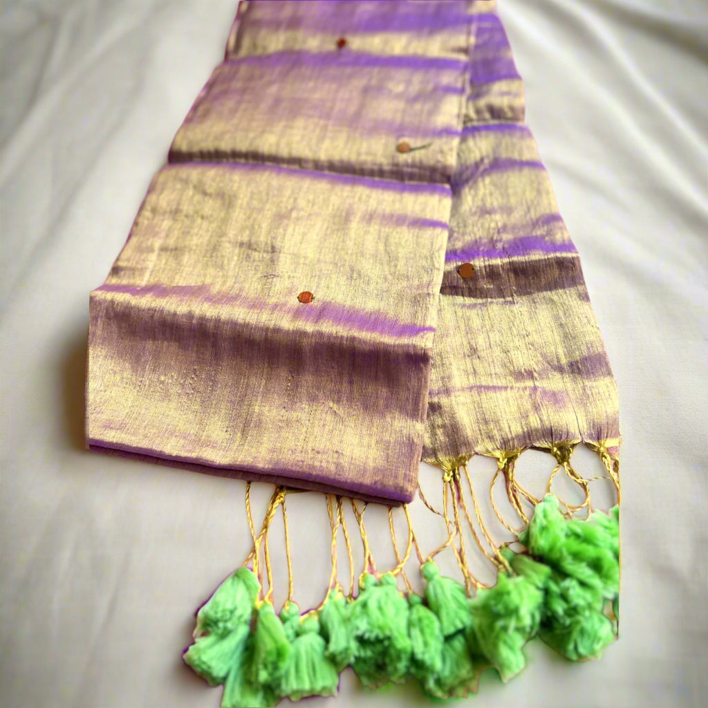 Golden Tissue Saree
