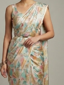 Roop (Abstract Print Japan Satin Saree)