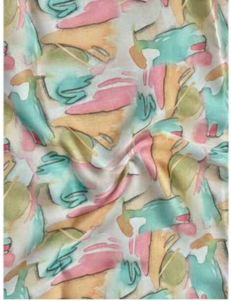 Roop (Abstract Print Japan Satin Saree)