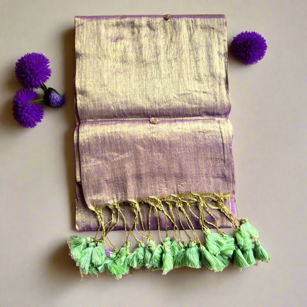 Golden Tissue Saree