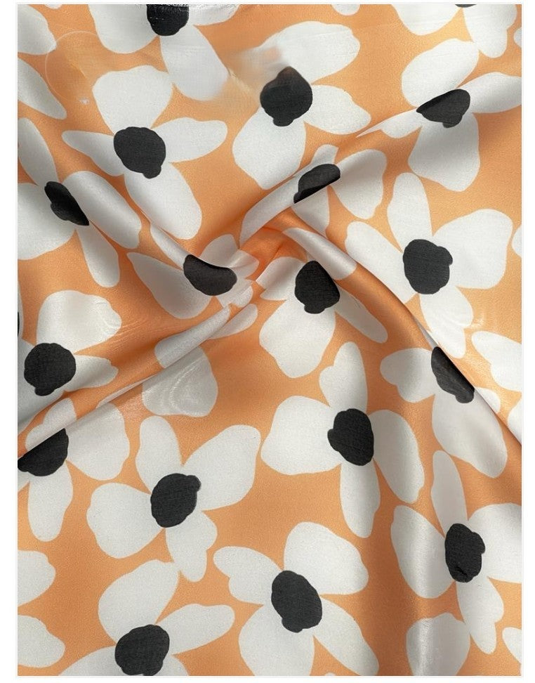 Daisy (Satin Saree in Floral Print)